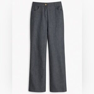 St. John Dark Charcoal straight -Leg Jeans